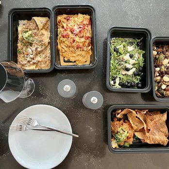 Eurasia Cafe - Left to right: Pappardelle Bolognese, Speziato Fettucine, Pickled Blueberry & Burrata Salad, Warm Brussels Sprouts Salad, Tuna Garlic Crunch - New American Near Me - Virginia Beach, Virginia Eurasia Cafe - Left to right: Pappardelle Bolognese, Speziato Fettucine, Pickled Blueberry & Burrata Salad, Warm Brussels Sprouts Salad, Tuna Garlic Crunch - New American Near Me - Virginia Beach, Virginia
