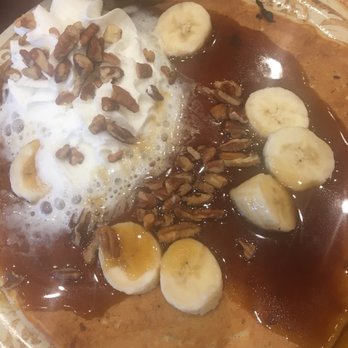 Another Broken Egg Cafe - Bananas Foster Pancakes: Bananas, Walnuts, Bananas Foster sauce, and Whipped Cream! Yummmy - Breakfast & Brunch Near Me - Winter Park, Florida Another Broken Egg Cafe - Bananas Foster Pancakes: Bananas, Walnuts, Bananas Foster sauce, and Whipped Cream! Yummmy - Breakfast & Brunch Near Me - Winter Park, Florida