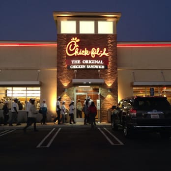 Chick-fil-A - The people getting their First 100 coupons! - Fast Food Near Me - Seal Beach, California