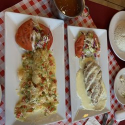 Mi Casa Restaurant - Ave Marina (left) & Pechuga del Valle (right)