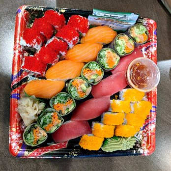 Kroger Marketplace - Sushi Sampler Plate, more than two people could eat and take the rest home for dinner that night. $11.99 for two meals for 2 people. - Grocery Near Me - Dawsonville, Georgia Kroger Marketplace - Sushi Sampler Plate, more than two people could eat and take the rest home for dinner that night. $11.99 for two meals for 2 people. - Grocery Near Me - Dawsonville, Georgia