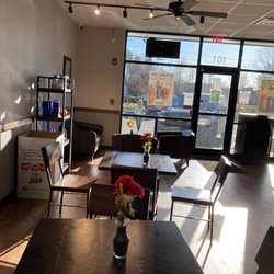 Aroma Joe’s - Call complete space to eat your beverage and Pastry a goodie