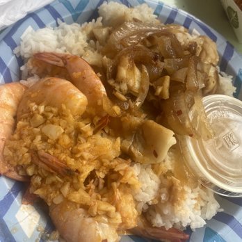 Shrimp Shack - Mahi Mahi and garlic shrimp - Seafood Near Me - Hauula, Hawaii Shrimp Shack - Mahi Mahi and garlic shrimp - Seafood Near Me - Hauula, Hawaii