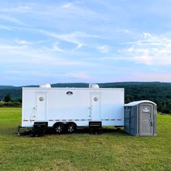 Rentals To Go - Restroom Trailer at a wedding I attended, it was so clean. 10/10 recommend for events!
