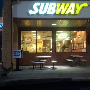 Subway - the entrance of a subway restaurant at night - Sandwiches Near Me - Madison, Wisconsin Subway - the entrance of a subway restaurant at night - Sandwiches Near Me - Madison, Wisconsin