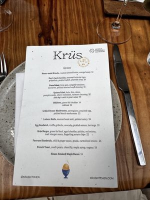 Menu photo 5 Krüs Kitchen Miami, FL