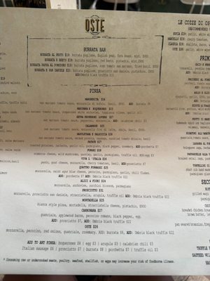 Menu photo 3 OSTE Los Angeles, CA