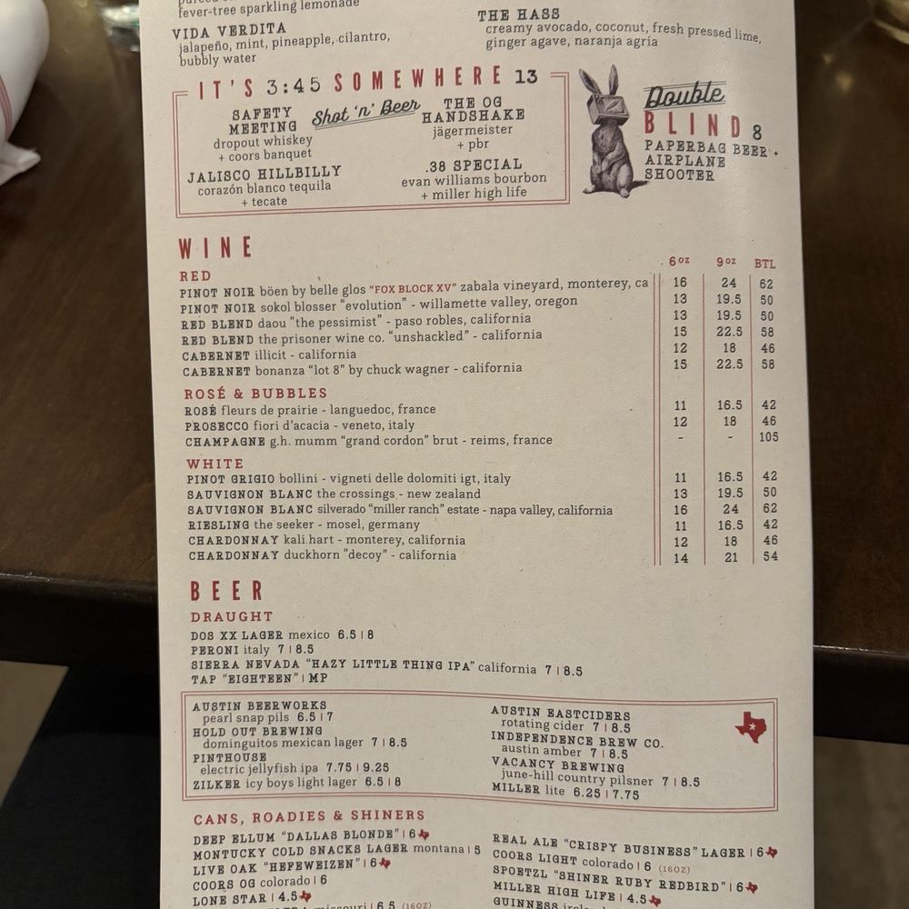Culinary Dropout - Menu - New American Near Me - Austin, Texas