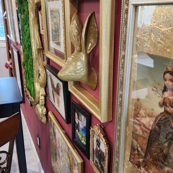 Brunch Sayville - a wall of framed art - Desserts Near Me - Sayville, New York Brunch Sayville - a wall of framed art - Desserts Near Me - Sayville, New York