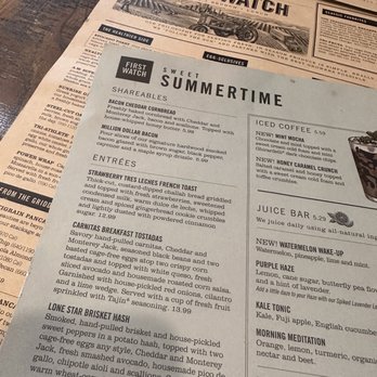 First Watch - Menu and Season Menu - Breakfast & Brunch Near Me - Pembroke Pines, Florida First Watch - Menu and Season Menu - Breakfast & Brunch Near Me - Pembroke Pines, Florida