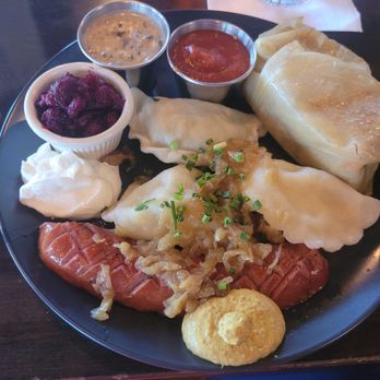 Pierogibites & More - Polish Platter. I ate every drop. - Polish Near Me - Bellmore, New York Pierogibites & More - Polish Platter. I ate every drop. - Polish Near Me - Bellmore, New York