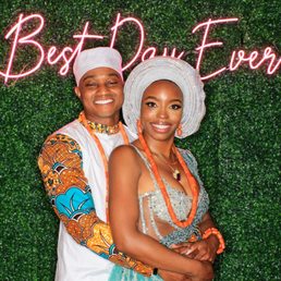 My husband's perfect Nigerian outfit for our wedding day. My husband's perfect Nigerian outfit for our wedding day.
