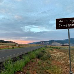 Sunglow Campground - The entrance to Sunglow Campground is located right off Utah State Route 24.