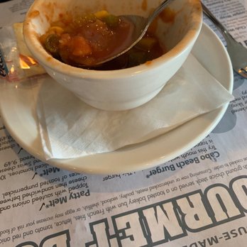 Main St Pub - Summer  veggie soup/ so good it's already plowed through! - Pubs Near Me - Kalamazoo, Michigan