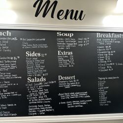 Sidewalk Cafe - Menu