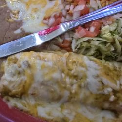 3 Victoria Conifer - Butter knife next to the burrito for scale. This thing was tiny.