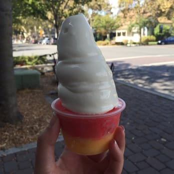 Sweet and Shavery - Strawberry mango with frozen custard - Desserts Near Me - Davis, California Sweet and Shavery - Strawberry mango with frozen custard - Desserts Near Me - Davis, California