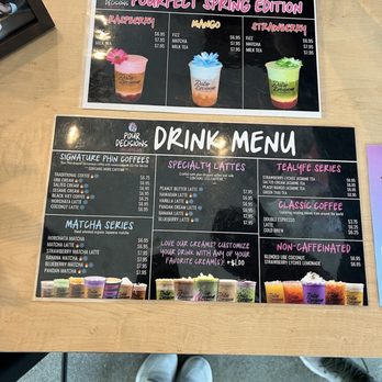 Pour Decisions Craft - Menu at the counter - Coffee & Tea Near Me - Fremont, California