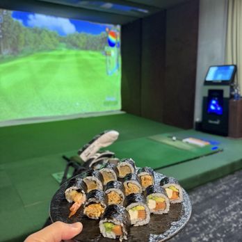 J Bar & Golf Lounge - Sushi rolls in between shots. - Golf Near Me - Las Vegas, Nevada J Bar & Golf Lounge - Sushi rolls in between shots. - Golf Near Me - Las Vegas, Nevada