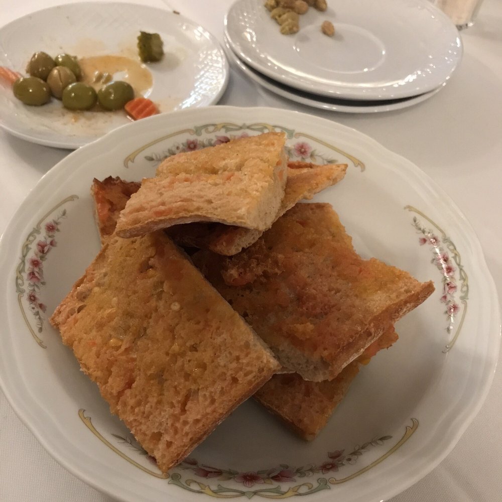 Racó de la Vila - The toast with garlic bread spread is beyond amazing! - Spanish Near Me - Barcelona, B Racó de la Vila - The toast with garlic bread spread is beyond amazing! - Spanish Near Me - Barcelona, B