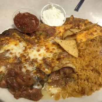 Village Grill - chilie relleno and chilie verde enchilada with rice and beans. - Diners Near Me - Tehachapi, California Village Grill - chilie relleno and chilie verde enchilada with rice and beans. - Diners Near Me - Tehachapi, California