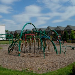 Harrison Park - They named it Funk-ee-land, but it's just typical playland fixtures. Clean though, and new.