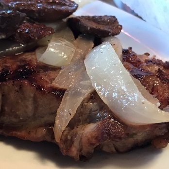 Texas Roadhouse - New York Strip Steak with mushrooms and onions - Steakhouses Near Me - Macon, Georgia