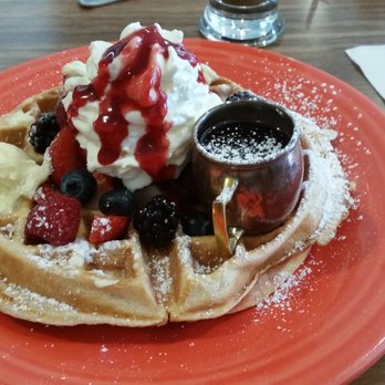 Eight AM - Berries waffle - New American Near Me - San Francisco, California Eight AM - Berries waffle - New American Near Me - San Francisco, California