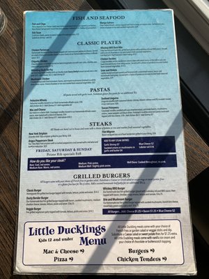 Menu photo 2 The Whistling Duck Restaurant Brighton, ON
