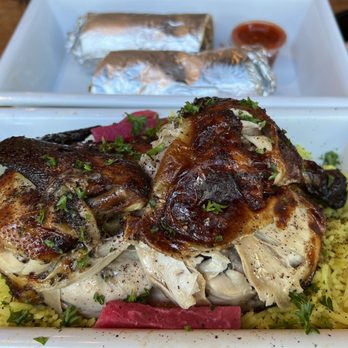 Mazra - Half garlic chicken. Bomb! - Middle Eastern Near Me - San Bruno, California Mazra - Half garlic chicken. Bomb! - Middle Eastern Near Me - San Bruno, California