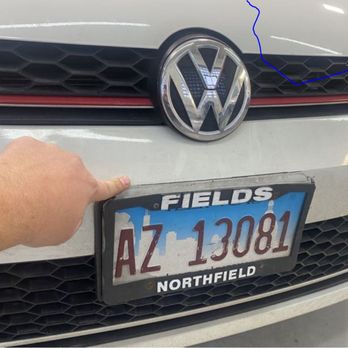 Chicago Autohaus - First estimate photo of hood without scratches. - Body Shops Near Me - Chicago, Illinois