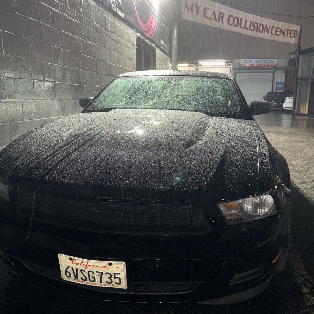 Scratches to the front bumper and hood were fixed Scratches to the front bumper and hood were fixed