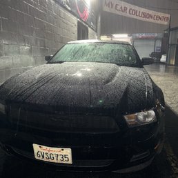 Scratches to the front bumper and hood were fixed Scratches to the front bumper and hood were fixed