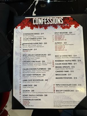 Menu photo 5 Confessions Houston, TX