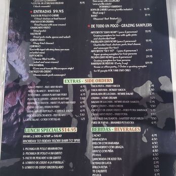 Guayacan Miami Restaurant - Menu - Nicaraguan Near Me - Miami, Florida