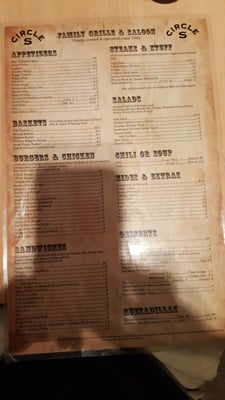 Menu photo 6 Circle S Saloon Marana, AZ Menu photo 6 Circle S Saloon Marana, AZ