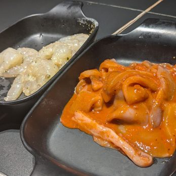 Gaja Korean BBQ - Garlic shrimp and spicy calamari - Korean Near Me - Oceanside, California