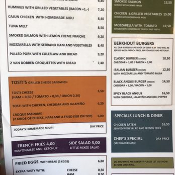 Café Berkhout - Food menu - Gastropubs Near Me - Amsterdam, New Hampshire