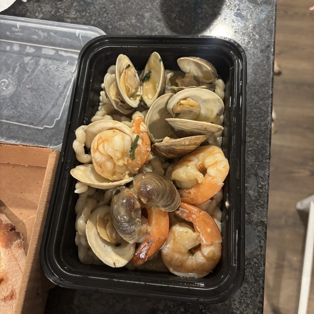 Rosetta's Italian Restaurant - Shrimp and clam Fusilli, (white sauce) - Italian Near Me - Canton, Massachusetts