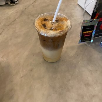 Royal Blue Grocery - Iced caramal latte with oat milk add hazelnut - Grocery Near Me - Austin, Texas Royal Blue Grocery - Iced caramal latte with oat milk add hazelnut - Grocery Near Me - Austin, Texas