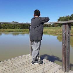 Cabin Fever Adventures - Fishing at the pond!