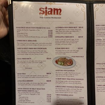 Siam Thai Cusine - Menu - Thai Near Me - Glendale, Arizona Siam Thai Cusine - Menu - Thai Near Me - Glendale, Arizona