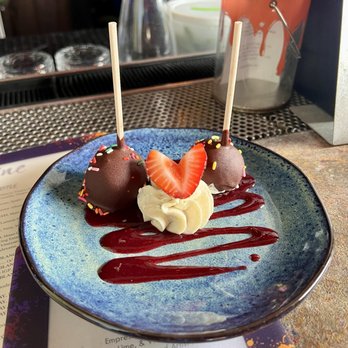 Cafe Tu Tu Tango - Triple Chocolate Cake Pops - Tapas/Small Plates Near Me - Orlando, Florida