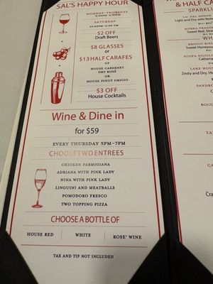 Menu photo 1 Sal's Caffe Italia Charlottesville, VA Menu photo 1 Sal's Caffe Italia Charlottesville, VA