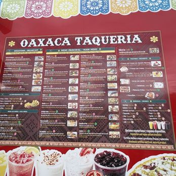 Oaxaca Taqueria - Menu - Mexican Near Me - Eugene, Oregon Oaxaca Taqueria - Menu - Mexican Near Me - Eugene, Oregon