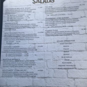 Bello's Pub & Grill - Menu - American Near Me - Newark, New Jersey