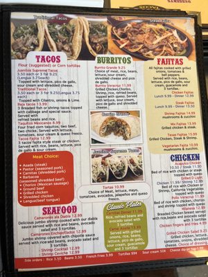 Menu photo 1 Juanito's Street Tacos Bardstown, KY