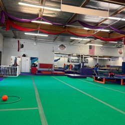Club Champion Gymnastics- Pasadena - General tumbling area