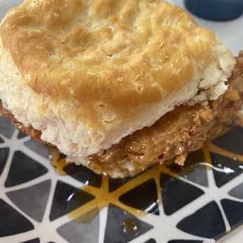 Majoria's Commerce Restaurant - Spicy honey chicken biscuit - Sandwiches Near Me - New Orleans, Louisiana