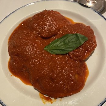 Da Emma - a plate of food with sauce and a leaf - Italian Near Me - Montreal, Quebec